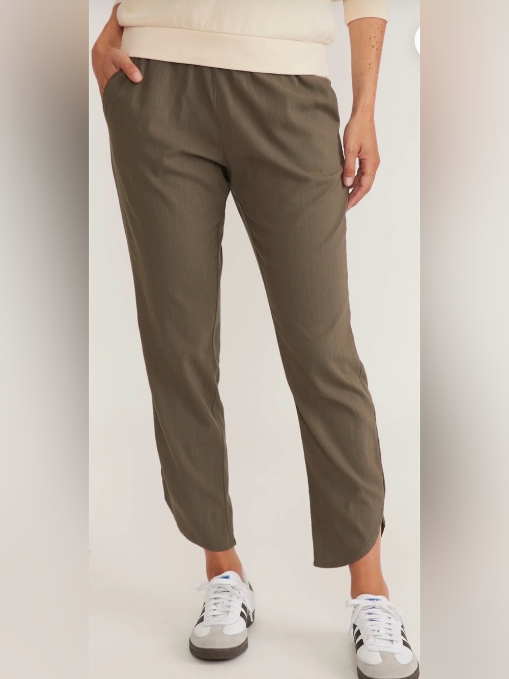Marine Layer Lightweight Allison Pant in Dusty Olive